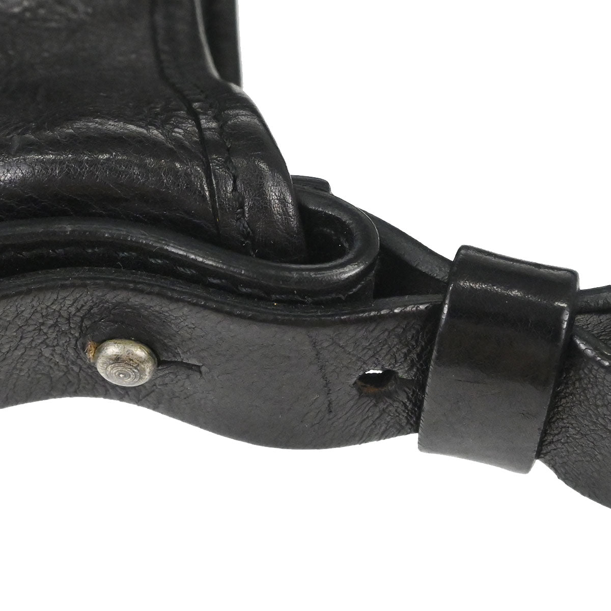 Yves Saint Laurent Black Leather Large Mombasa Handbag
