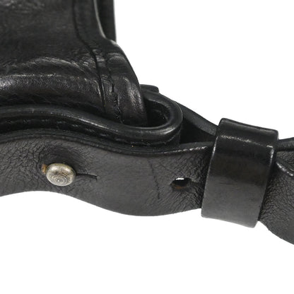 Yves Saint Laurent Black Leather Large Mombasa Handbag