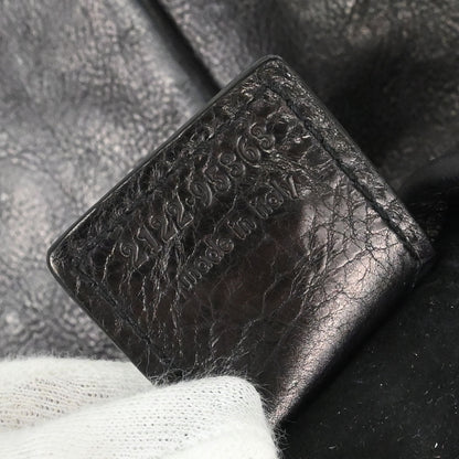 Yves Saint Laurent Black Leather Large Mombasa Handbag