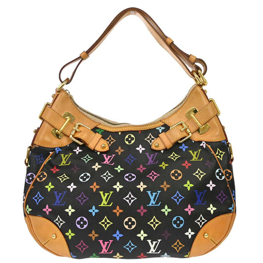 Louis Vuitton Black Monogram Multicolor Greta Handbag M40196
