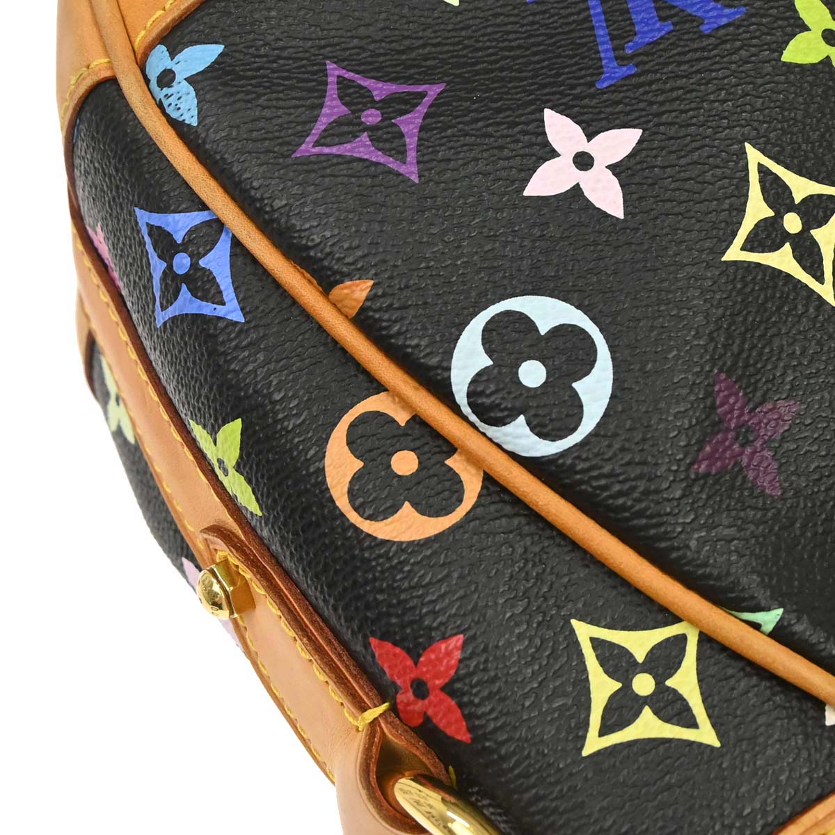 Louis Vuitton Black Monogram Multicolor Greta Handbag M40196