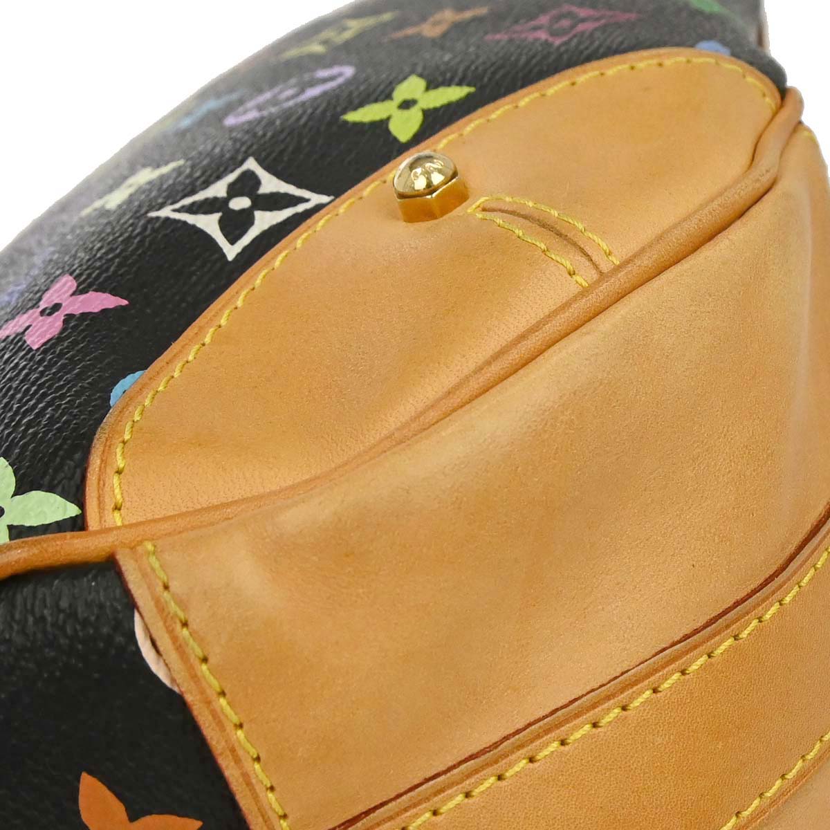 Louis Vuitton Black Monogram Multicolor Greta Handbag M40196