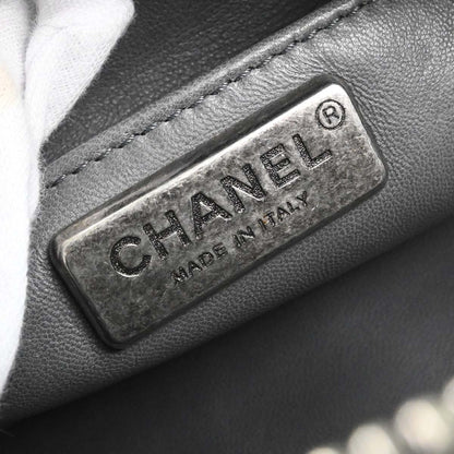 Chanel 2005-2006* Gray Crocodile Paris-New York Bowling Bag Handbag
