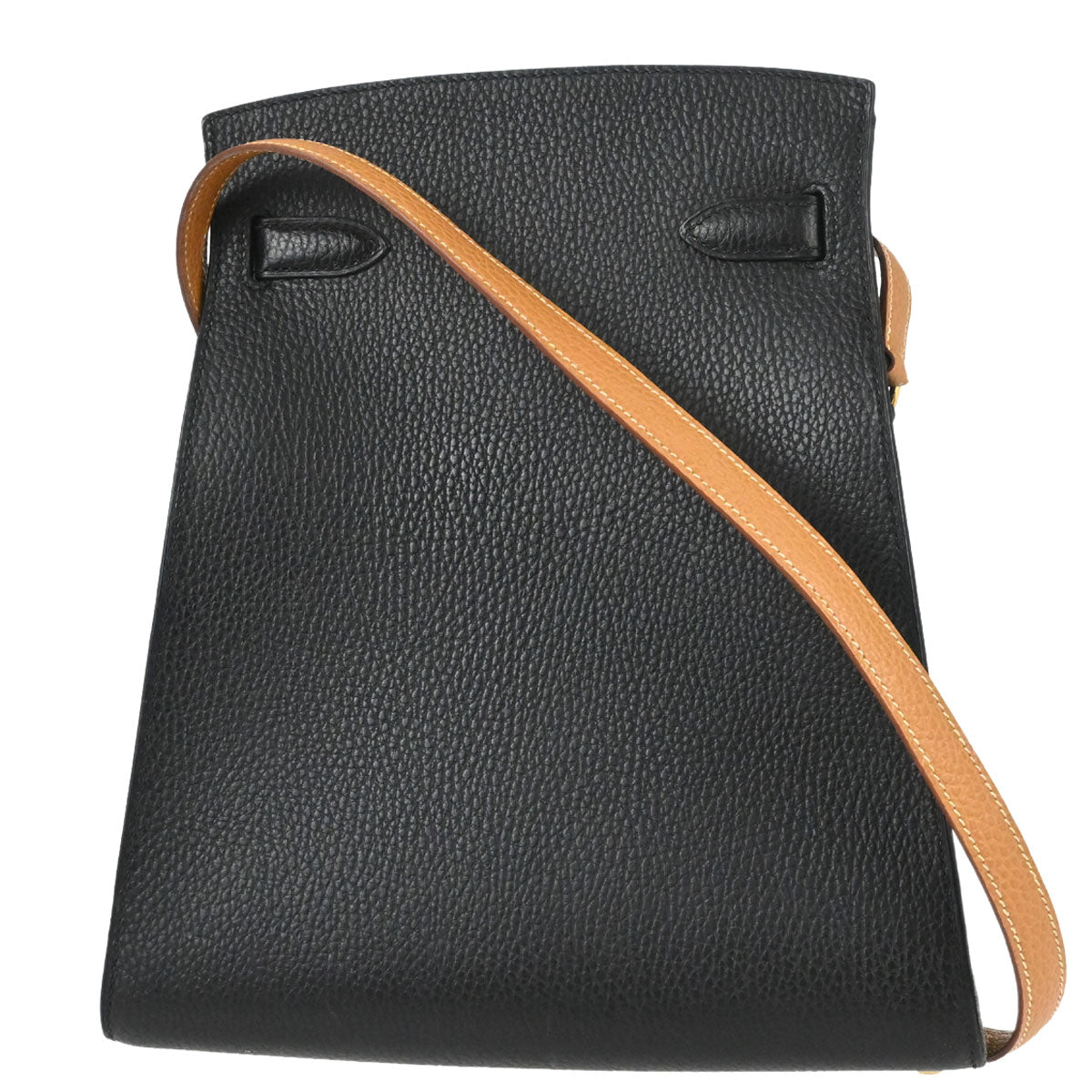 Hermes Black Natural Ardennes Kelly Sport MM Shoulder Bag