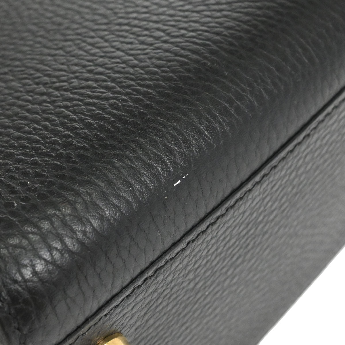 Hermes Black Natural Ardennes Kelly Sport MM Shoulder Bag