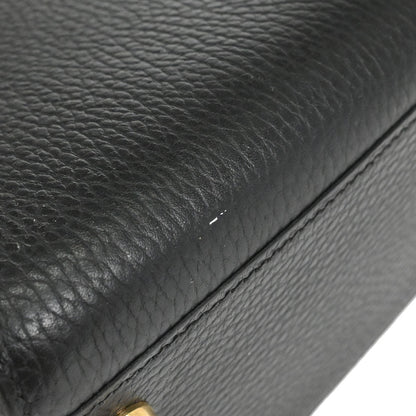 Hermes Black Natural Ardennes Kelly Sport MM Shoulder Bag