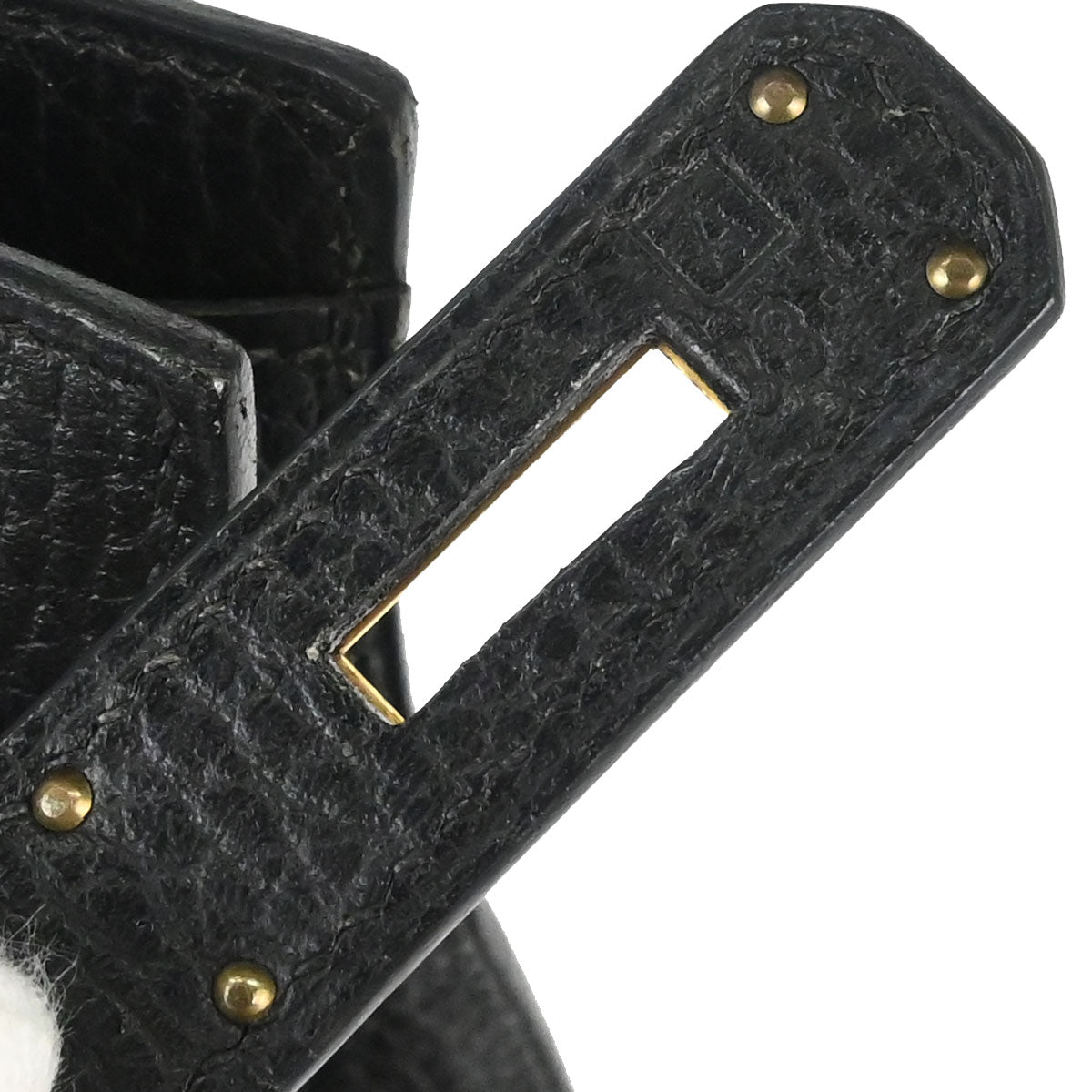 Hermes Black Natural Ardennes Kelly Sport MM Shoulder Bag