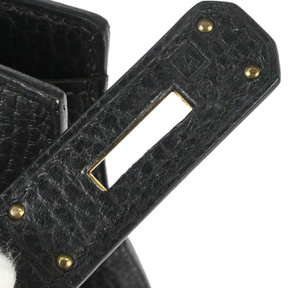 Hermes Black Natural Ardennes Kelly Sport MM Shoulder Bag
