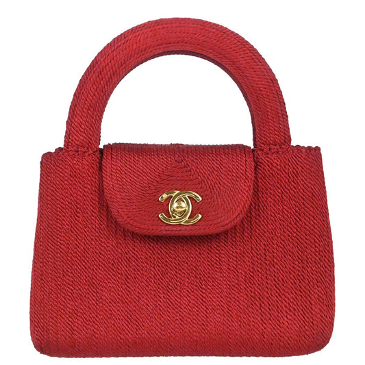 Chanel 1997-1999 Red Silk Rope Handbag