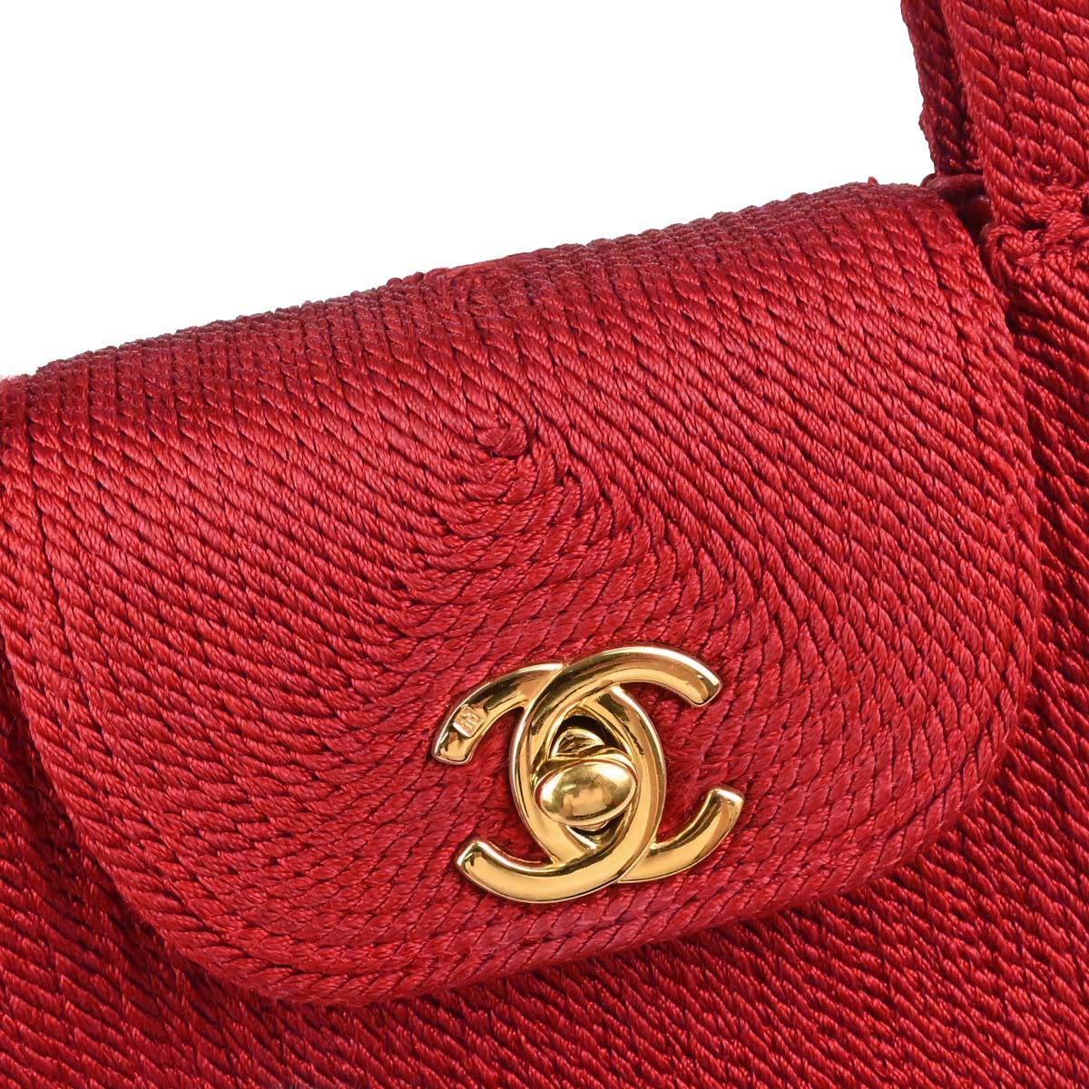 Chanel 1997-1999 Red Silk Rope Handbag