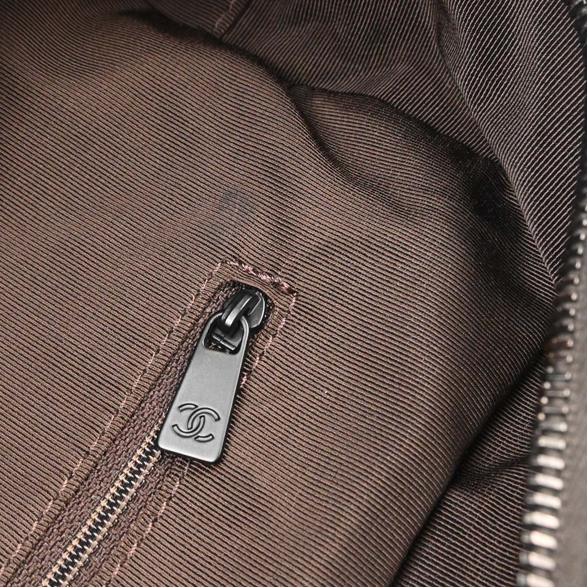 Chanel Brown Calfskin Travel Handbag