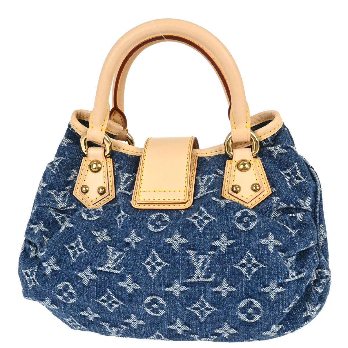 Louis Vuitton Blue Monogram Denim Pleaty Handbag M95020