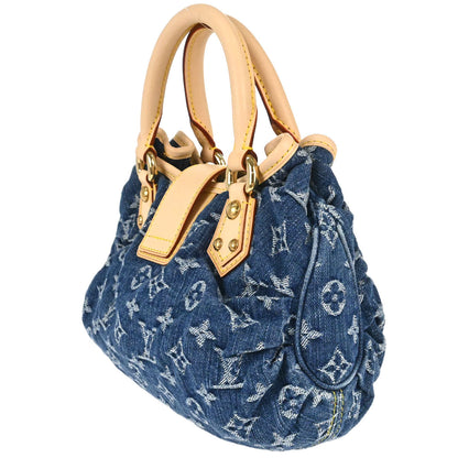 Louis Vuitton Blue Monogram Denim Pleaty Handbag M95020
