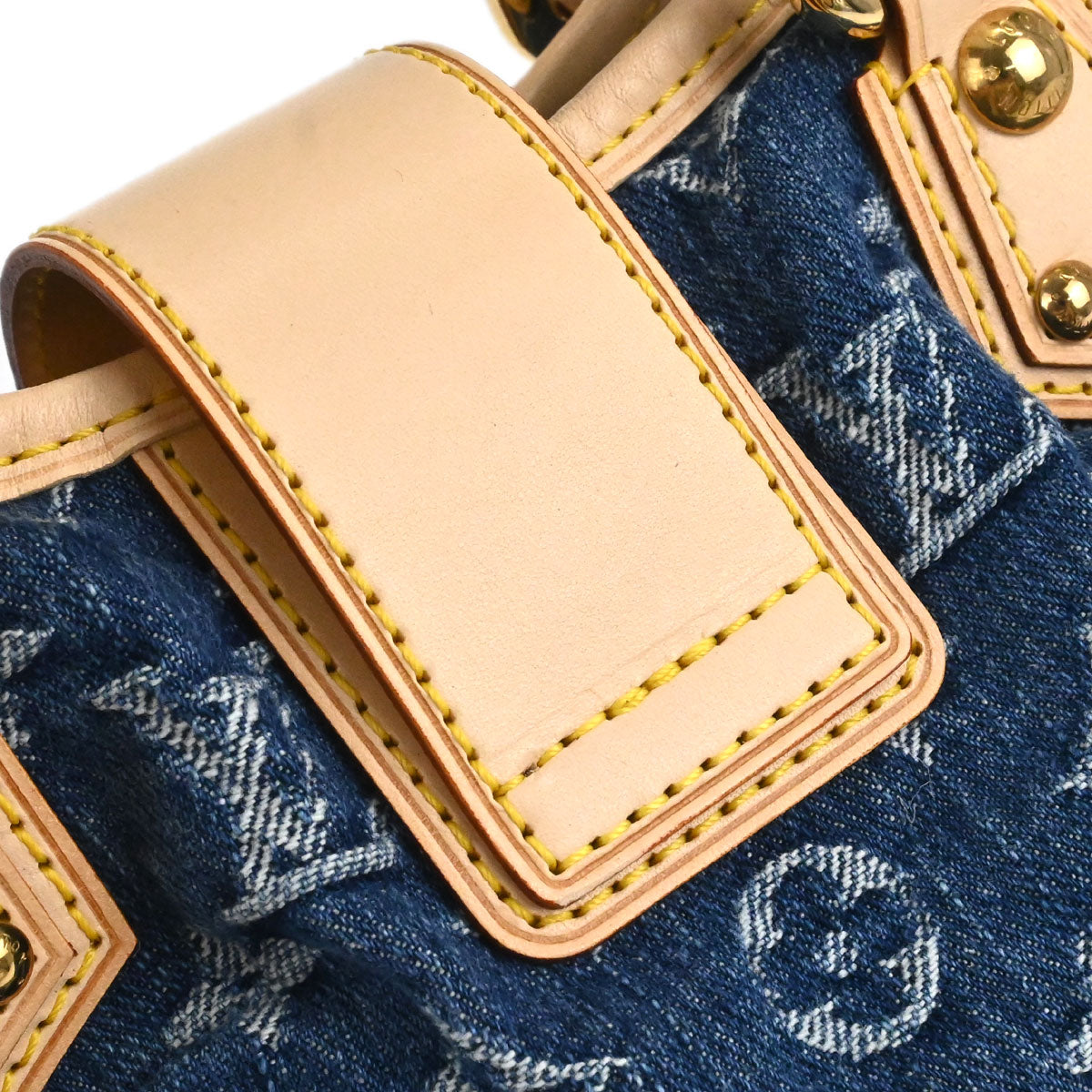 Louis Vuitton Blue Monogram Denim Pleaty Handbag M95020