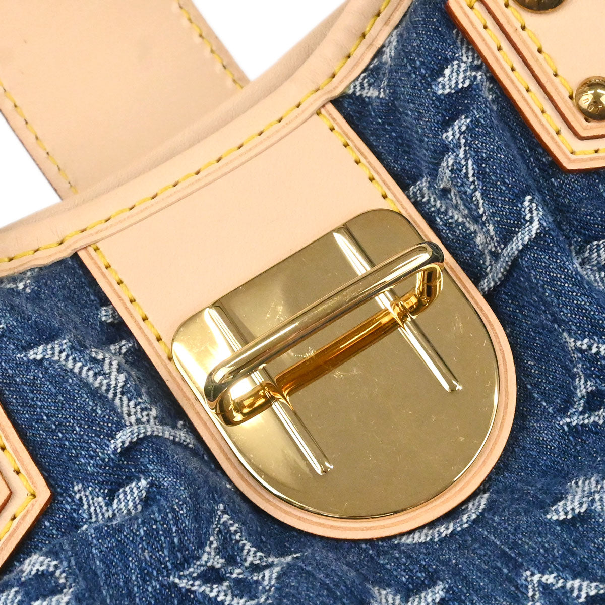 Louis Vuitton Blue Monogram Denim Pleaty Handbag M95020