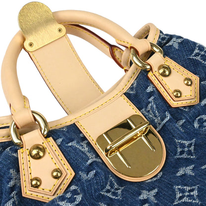 Louis Vuitton Blue Monogram Denim Pleaty Handbag M95020
