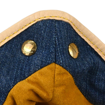 Louis Vuitton Blue Monogram Denim Pleaty Handbag M95020
