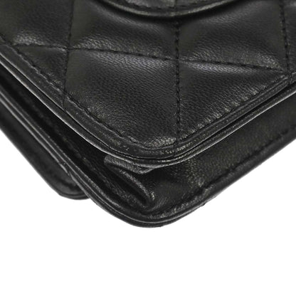 Chanel 2009-2010 Black Lambskin WOC Wallet on Chain Bag