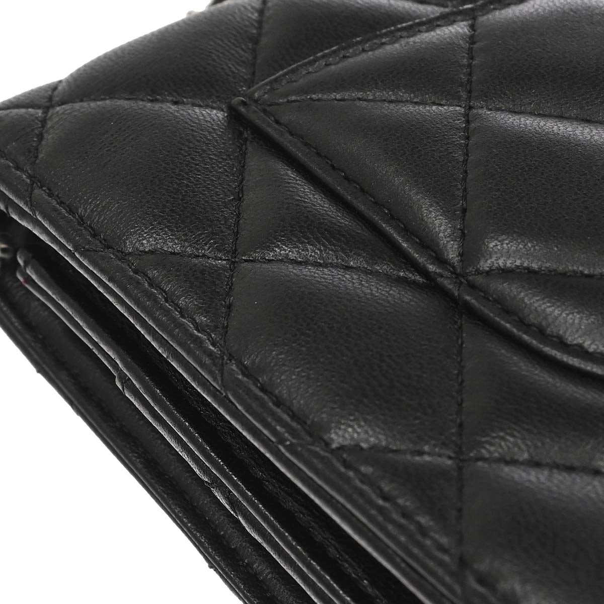 Chanel 2009-2010 Black Lambskin WOC Wallet on Chain Bag