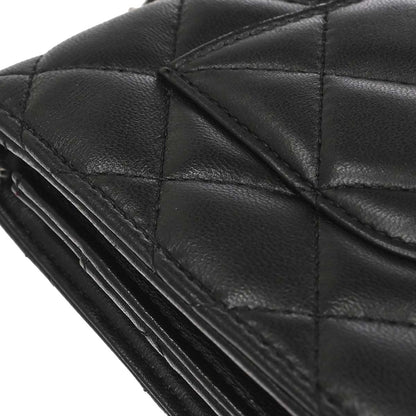 Chanel 2009-2010 Black Lambskin WOC Wallet on Chain Bag