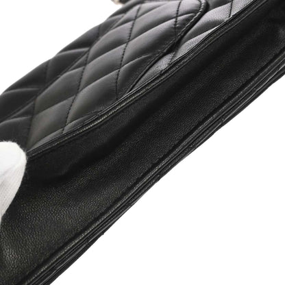Chanel 2009-2010 Black Lambskin WOC Wallet on Chain Bag