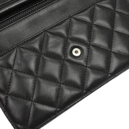 Chanel 2009-2010 Black Lambskin WOC Wallet on Chain Bag