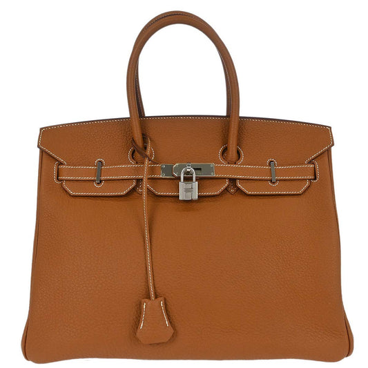 Hermes Gold Togo Birkin 35 Handbag
