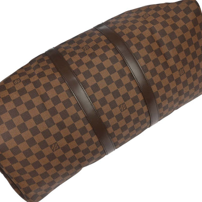Louis Vuitton 2011 Damier Keepall Bandouliere 55 Duffle Bag N41414