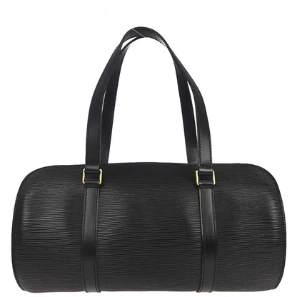 Louis Vuitton Black Epi Soufflot Handbag M52862