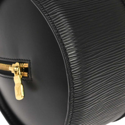Louis Vuitton Black Epi Soufflot Handbag M52862