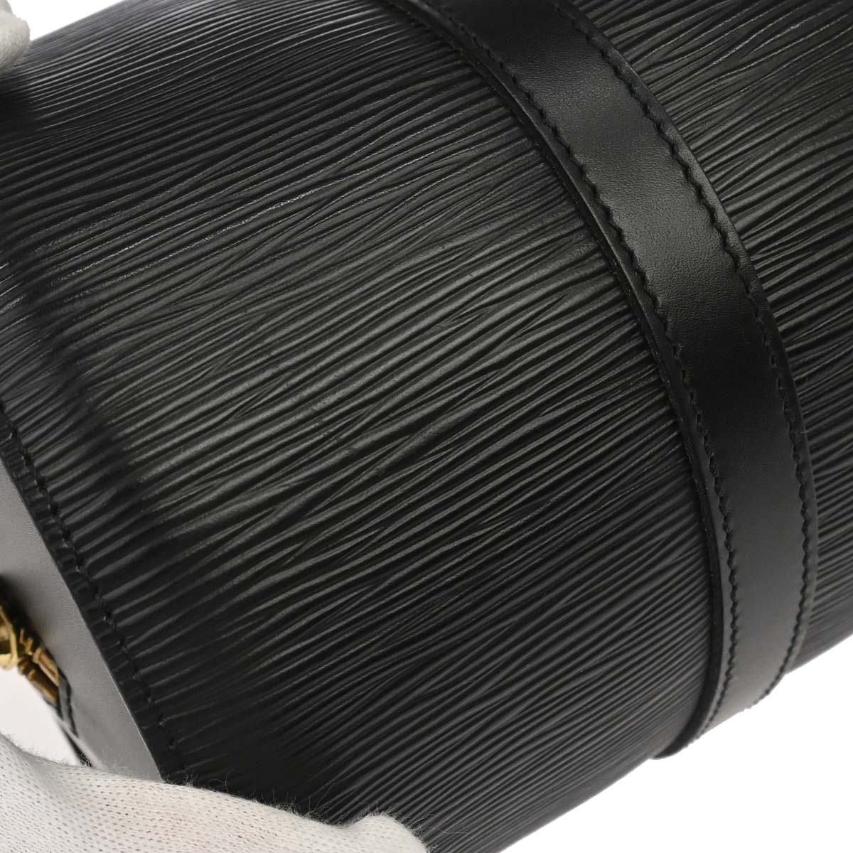 Louis Vuitton Black Epi Soufflot Handbag M52862