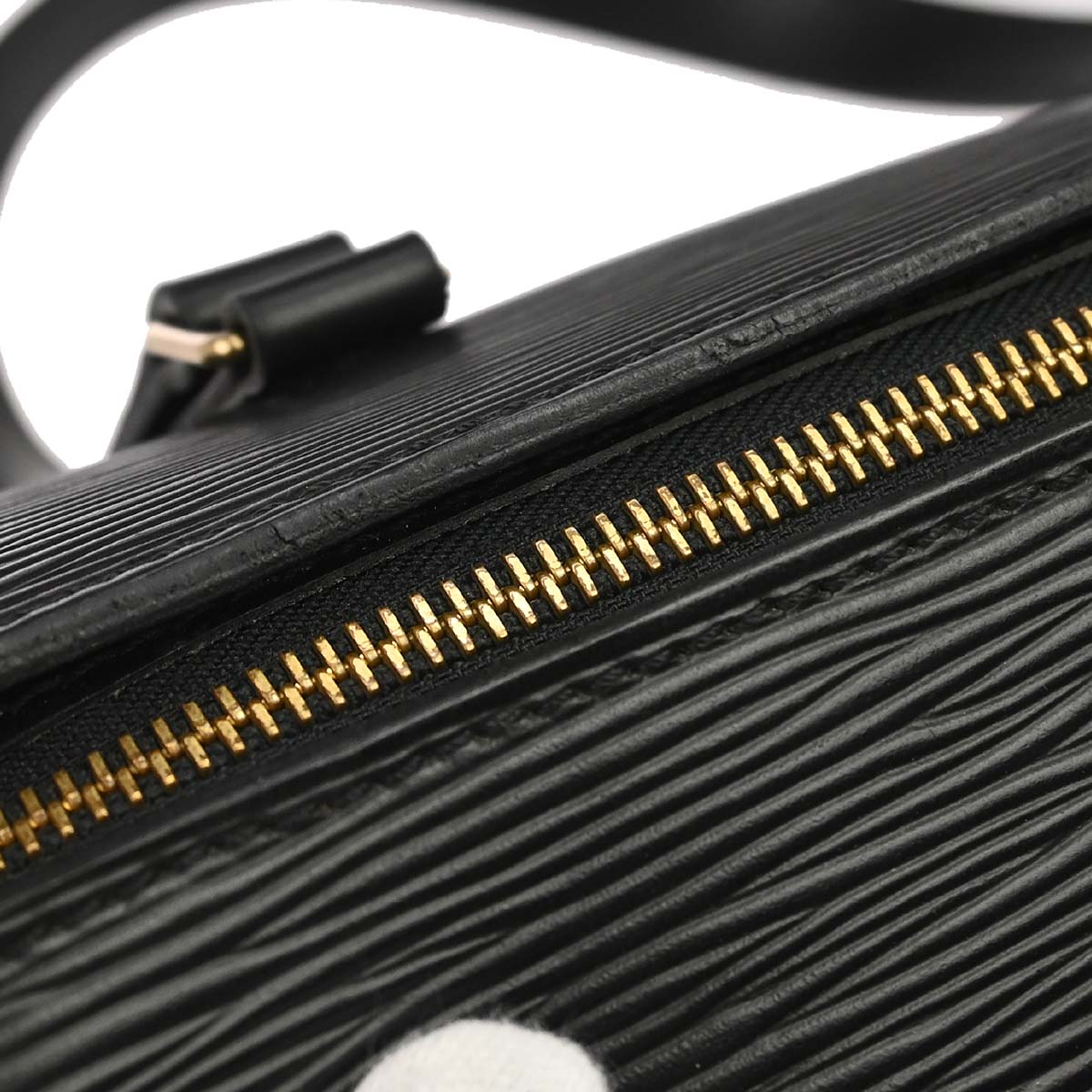 Louis Vuitton Black Epi Soufflot Handbag M52862