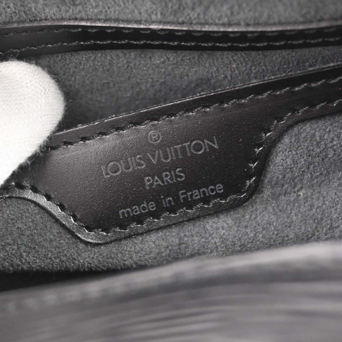 Louis Vuitton Black Epi Soufflot Handbag M52862