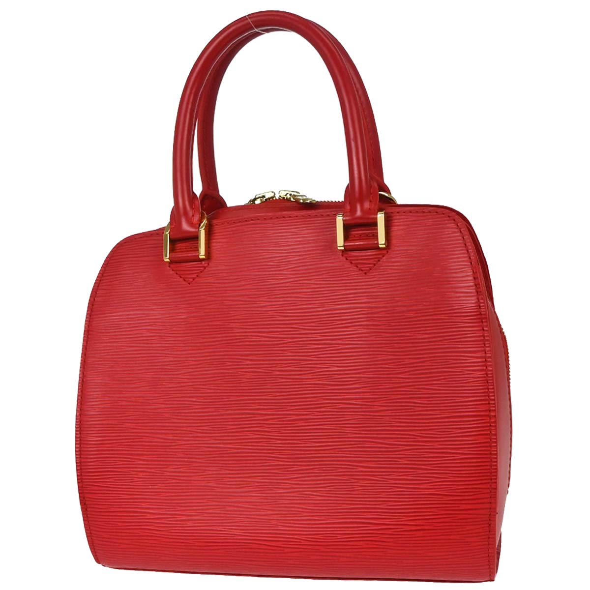 Louis Vuitton Red Epi Pont Neuf Handbag M52057