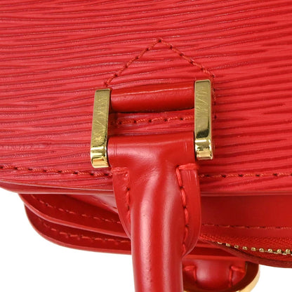 Louis Vuitton Red Epi Pont Neuf Handbag M52057