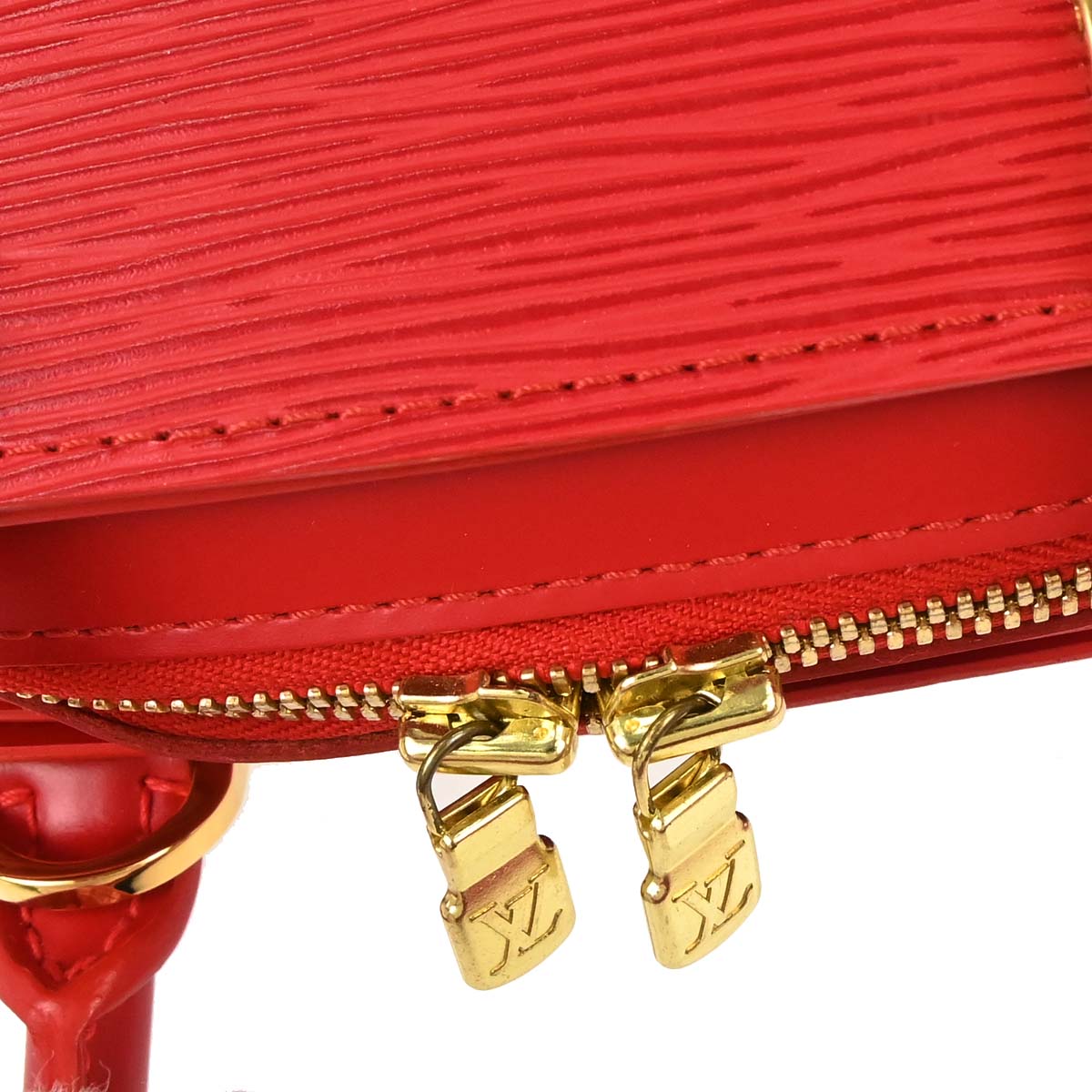 Louis Vuitton Red Epi Pont Neuf Handbag M52057