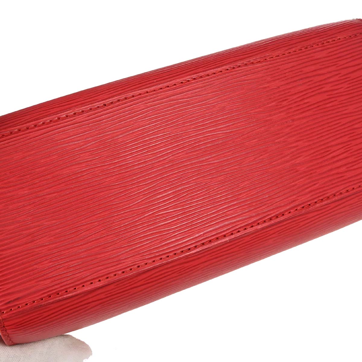 Louis Vuitton Red Epi Pont Neuf Handbag M52057