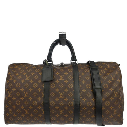 Louis Vuitton 2010 Macassar Keepall Bandouliere 55 Duffle Bag M56714