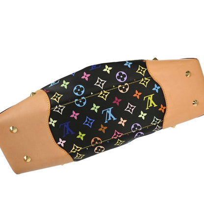 Louis Vuitton Black Multicolor Judy GM 2way Shoulder Handbag M40254