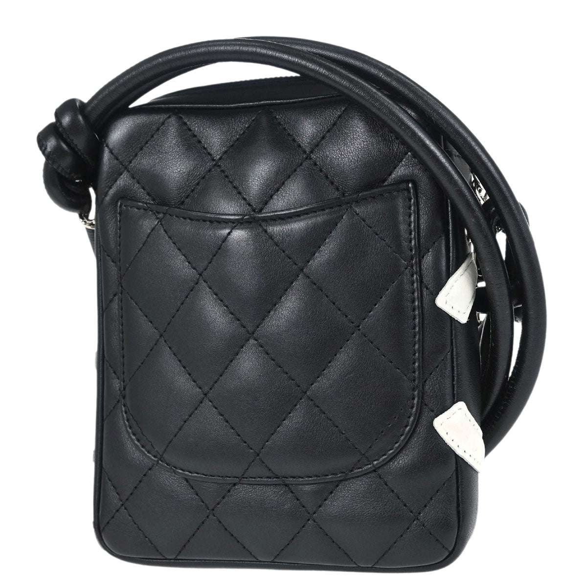 Chanel 2005-2006 Black Calfskin Cambon Ligne Shoulder Bag