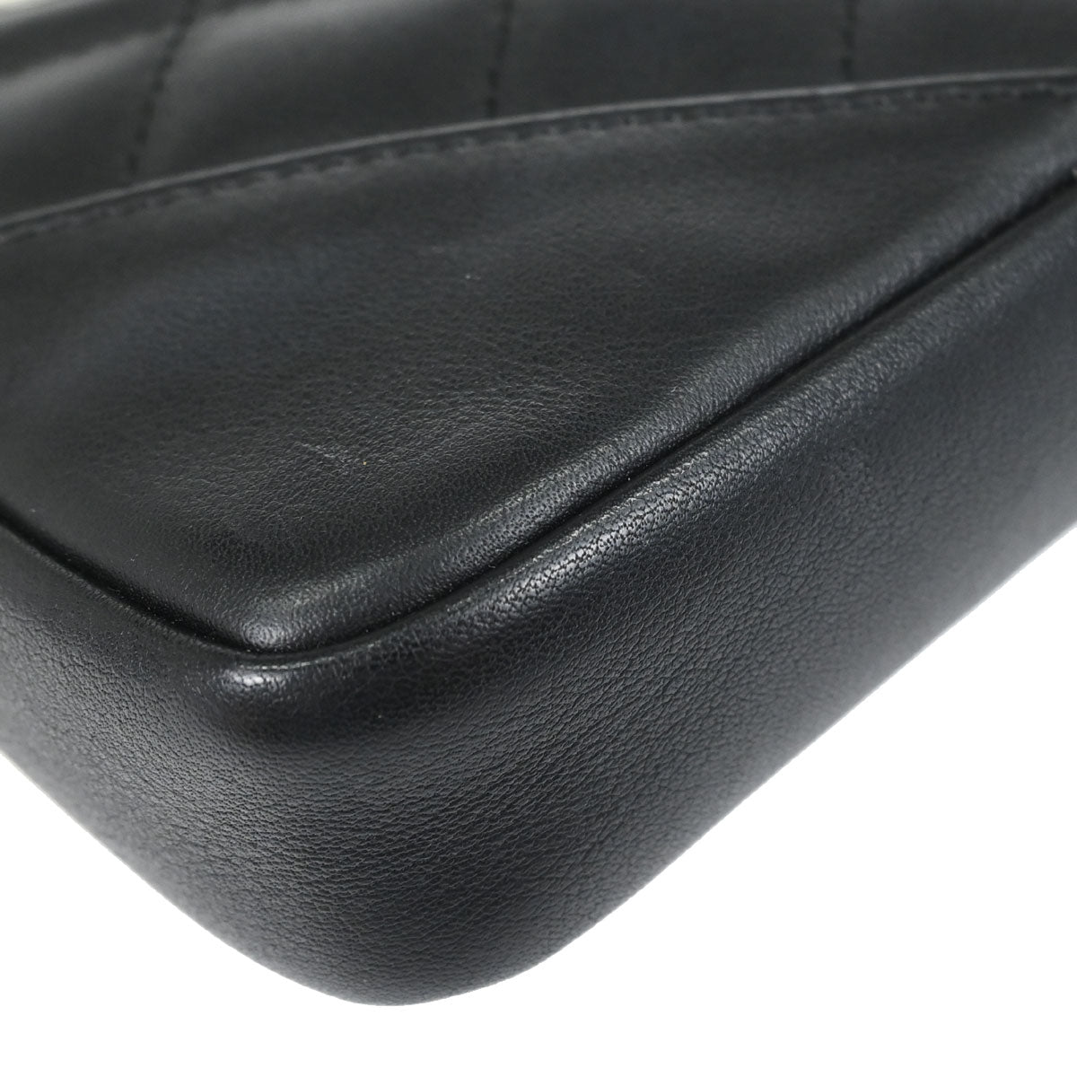 Chanel 2005-2006 Black Calfskin Cambon Ligne Shoulder Bag
