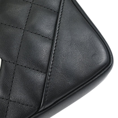 Chanel 2005-2006 Black Calfskin Cambon Ligne Shoulder Bag