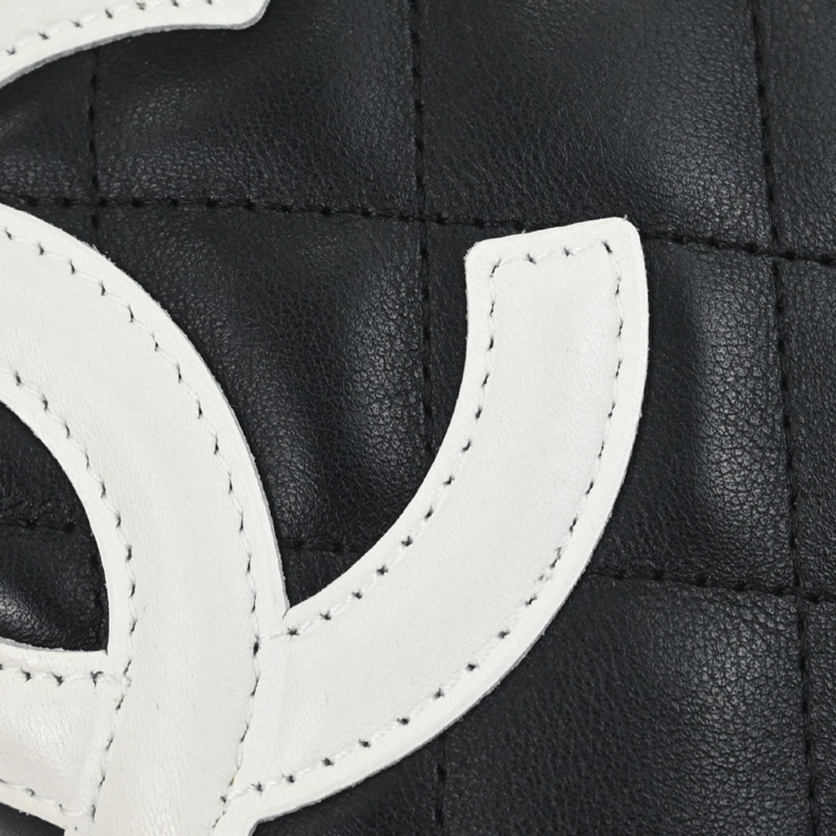Chanel 2005-2006 Black Calfskin Cambon Ligne Shoulder Bag