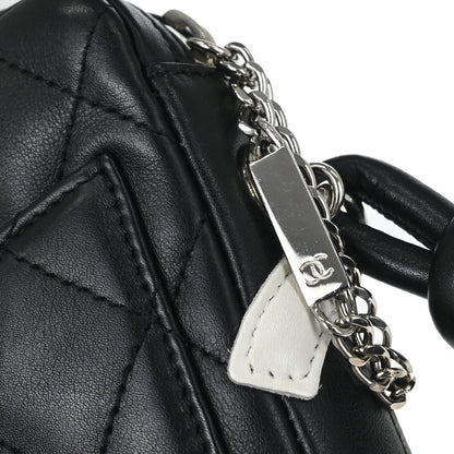 Chanel 2005-2006 Black Calfskin Cambon Ligne Shoulder Bag