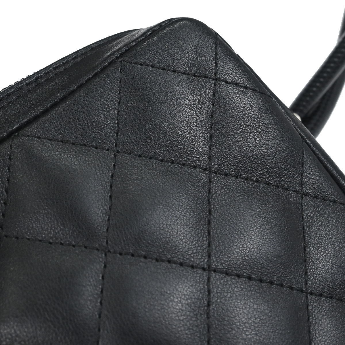 Chanel 2005-2006 Black Calfskin Cambon Ligne Shoulder Bag