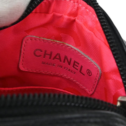 Chanel 2005-2006 Black Calfskin Cambon Ligne Shoulder Bag