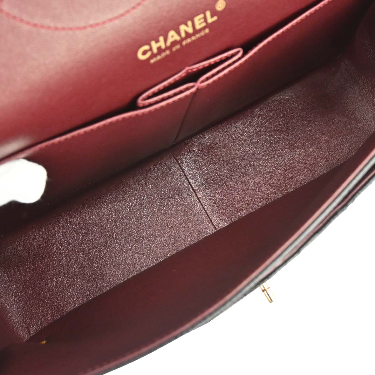 Chanel Black Caviar Skin Jumbo Classic Double Flap Shoulder Bag