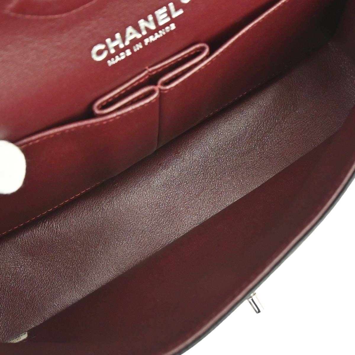 Chanel 2019 Black Caviar Skin Medium Classic Double Flap Shoulder Bag