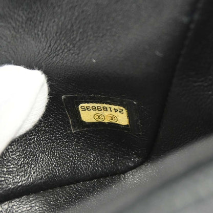 Chanel Black Lambskin Chevron Mini Classic Square Flap Shoulder Bag 17