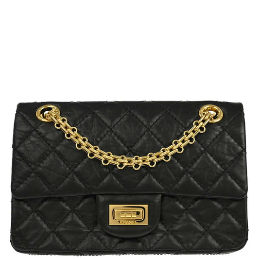 Chanel 2019 Black Calfskin Mademoiselle Lock Shoulder Bag
